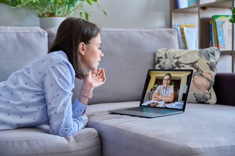 Online therapy sessions with licensed counselors